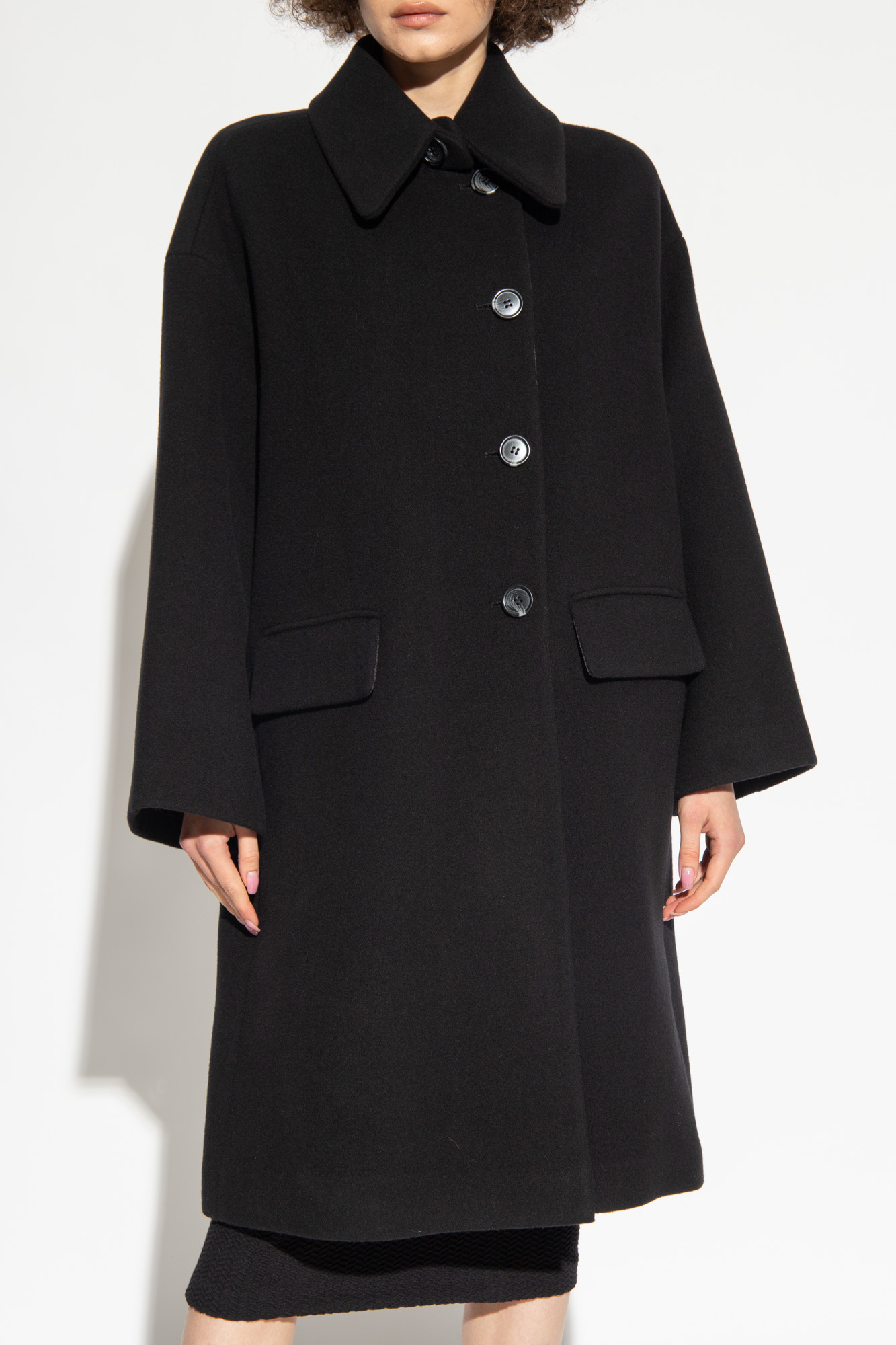 Emporio armani deals black coat